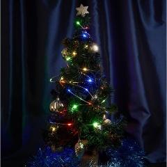 Изображение товара Светодиодная гирлянда Feron Роса 230V разноцветная 8 режимов CL578 48621