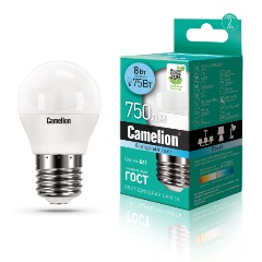 Изображение товара Camelion LED8-G45/845/E27