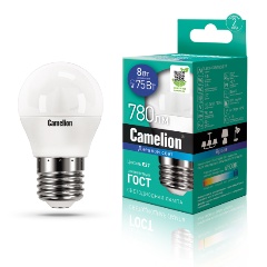 Изображение товара Camelion LED8-G45/865/E27