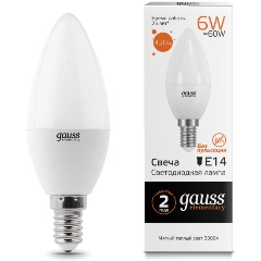 Изображение товара Gauss LED Elementary Candle 6W E14 3000K
