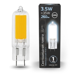 Изображение товара Gauss LED G4 AC220-240V 3.5W 260lm 4100K Glass