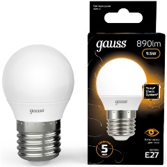 Изображение товара Gauss LED Шар E27 9.5W 890lm 3000K