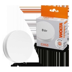 Изображение товара WOLTA 25S75R8GX53 Светодиодная лампа GX53 8 Вт 720 лм светлый