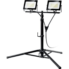 Изображение товара светодиодные прожекторы на штативе, ПСК 50х2, 2 х 50 Вт, 6500 К, IP 65, 1.6 м, Профессионал (57145-2-50) ЗУБР