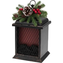 Изображение товара Светодиодный камин-светильник NEON-NIGHT "Рождество" с эффектом живого огня 26х15х14 см