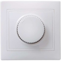 Изображение товара Светорегулятор IEK поворотный СП КВАРТА IP20 ВСР10-1-0-КБ белый, EDK10-K01-03-DM