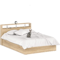 Изображение товара Кровать СВК Камелия 1400 цвет дуб сонома