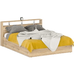 Изображение товара Кровать СВК с ящиками Камелия 1600 цвет дуб сонома