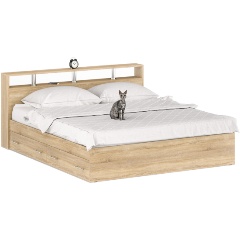 Изображение товара Кровать СВК с ящиками Камелия 1800 цвет дуб сонома