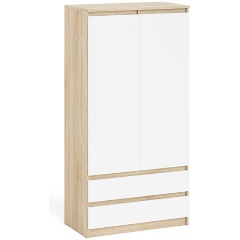 Изображение товара Шкаф СВК Мори МШ900.1, цвет дуб сонома/белый, ШхГхВ 90,4х50,4х179,6 см.