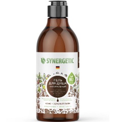 Изображение товара Гель для душа SYNERGETIC Кофе и зеленый лайм 380 мл натуральное биоразлагаемое средство
