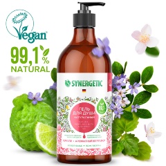 Изображение товара Гель для душа SYNERGETIC Пачули и ароматный бергамот, 750 мл