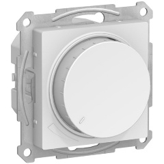 Изображение товара Светорегулятор (диммер) Systeme Electric (Schneider Electric) AtlasDesign (диммер) повор-нажим. LED RC 400Вт мех. Лотос, ATN001323