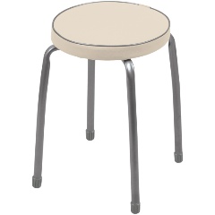 Изображение товара Табурет Nika "Фабрик 2" разборный ТФ02Р/СК слоновая кость