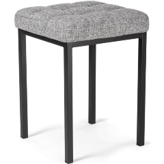 Изображение товара Табурет WOODVILLE Байя деревянный металлический с рогожкой 35x35x47 см