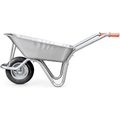 Изображение товара Тачка садовая одноколёсная KANAT 80 Liter серебряный (TRD-471)