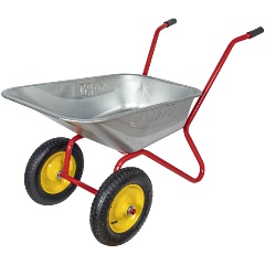 Изображение товара Тачка садовая двухколесная YARD , грузоподъемность 110кг, объем 80л