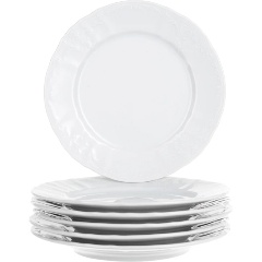 Изображение товара Набор десертных тарелок Bernadotte 17 см 6 шт белый фарфор