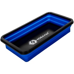 Изображение товара Тарелка магнитная КОБАЛЬТ для крепежа, СКЛАДНАЯ, силиконовая, 277 х 177 мм, высота 15мм/45мм, блистер (919-456)