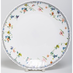 Изображение товара Тарелка мелкая OLAFF ЗИРАНА 240 мм стекло белая круглая