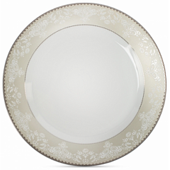 Изображение товара Тарелка обеденная FIORETTA AURORA 24 см, фарфор, бежевый (TDP760)