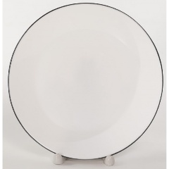 Изображение товара Тарелка OLAFF АВРОРА 18 см стеклокерамика для СВЧ белая