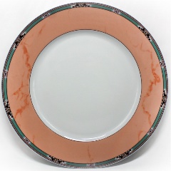 Изображение товара Тарелка THUN 1794 "Cairo", декор "Розовый декор, мини кант", 30 см. (КАР0042)