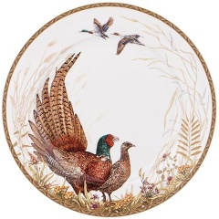 Изображение товара Тарелка закусочная LEFARD охота 20,5 см стекло коричневая круглое