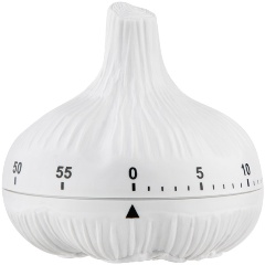 Изображение товара Таймер Mallony Чеснок кухонный, 7,2х7,2 см, белый (109125)