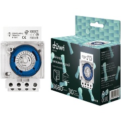 Изображение товара Механический суточный таймер duwi на DIN-рейку 30мин 16А 3680Вт модель 25805 6