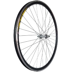 Изображение товара Колесо TBS 28" перед., обод дв. ал. б/пист. чёр., втулка стальная, гайка,серебр.