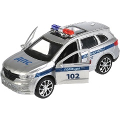 Изображение товара Металлическая игрушечная машина Renault Koleos Полиция 12 см ТЕХНОПАРК