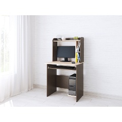 Изображение товара Стол компьютерный ТЭКС Грета-1 венге/дуб молочный