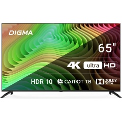 Изображение товара Digma DM-LED65UBB40, 4K Ultra HD, черный