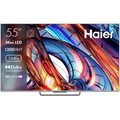 Изображение товара Haier 55 Mini LED, 4K Ultra HD, VRR 144Hz, титановый