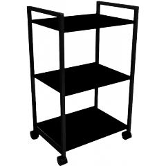 Изображение товара Тележка косметологическая на колесиках Mass Life Лофт 45*35*75 Черный