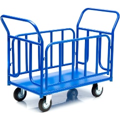 Изображение товара Тележка платформенная Стелла-техник КПО-500Т-125-И , с бортами, 800х1200мм