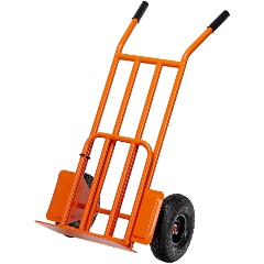 Изображение товара Тележка ручная 2-х колесная, облегченная, г/п 150кг, откидная платформа 430х355мм, СИБРТЕХ, 69301