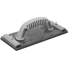 Изображение товара Терка для нажд.бумаги пластиковая с мет.прижимом, черная 230х105 мм MOS 39720М