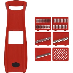 Изображение товара Мультифункциональная терка с 6 насадками МУЛЬТИДОМ МТ76-113 для овощей и фруктов