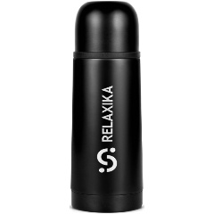Изображение товара Термос Relaxika 101 0.35 л черный с вакуумной изоляцией для горячих и холодных напитков