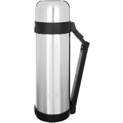 Изображение товара Термос VETTA "Туристический" металлический с широким горлом 1,80л серебристый (841-061)