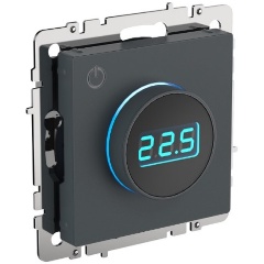 Изображение товара Термостат электронный с индикацией IEK BRITE СП IP20 ТС10-1-БрМ маренго, BR-RT11-K35