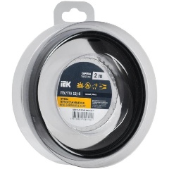 Изображение товара Термоусадочная трубка IEK 12/6 черная 2м для электромонтажных работ