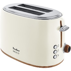 Изображение товара Тостер Tesler TT-240 BEIGE 900 Вт 2 отсека регулируемый уровень прожарки