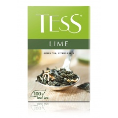 Изображение товара Чай TESS Lime зеленый листовой ароматизированный, 100 г