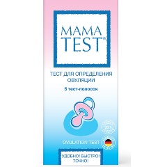 Изображение товара Тест для определения овуляции MAMA TEST тест-полоски МАМА ТЕСТ №5