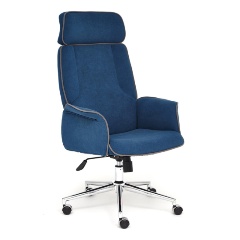 Изображение товара Кресло руководителя TETCHAIR CHARM флок, синий, 32