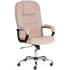 Изображение товара Кресло офисное TETCHAIR СН9944 (22) хром флок , бежевый, 7