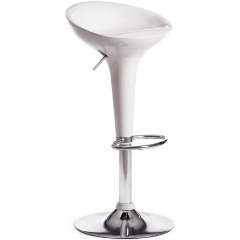Изображение товара Стул барный TETCHAIR NAIL (mod. KY801) / 1 шт. в упаковке металл/пластик, 42*44*67-88 см, белый/хром